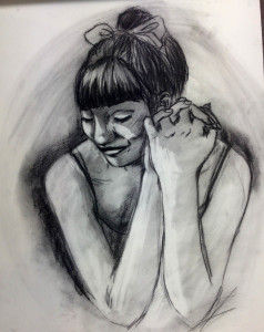 Kyle Foster - Warm Embrace, charcoal 2015